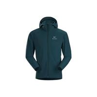 始祖鸟(ARC'TERYX)男款软壳衣GAMMA SL HOODY刺绣鸟标连帽单层冲锋衣防风透气 FORTUNE蓝色 XXL