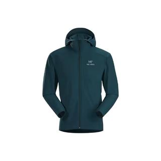始祖鸟（ARC'TERYX）男款软壳衣GAMMA SL HOODY刺绣鸟标连帽单层冲锋衣防风透气 BLACK黑色 M