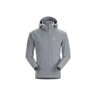 始祖鸟（ARC'TERYX）男款软壳衣GAMMA SL HOODY刺绣鸟标连帽单层冲锋衣防风透气 BLACK黑色 M