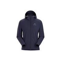 始祖鸟(ARC'TERYX)男款软壳衣GAMMA SL HOODY刺绣鸟标连帽单层冲锋衣防风透气 BLACK SAPPHIRE宝石蓝 S