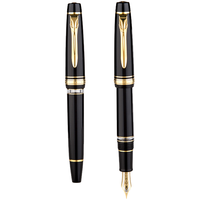 SAILOR写乐 3527活塞上墨大型21K双色金尖钢笔平顶天冠 活塞平顶黑色 F 明尖 官方标配