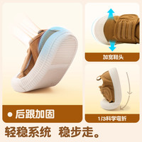 英贝米尼儿童帆布鞋软底轻便板鞋秋季男童鞋子幼儿园男宝宝鞋儿童板鞋 红色 24 码内长15.0CM适合脚长约14.5CM