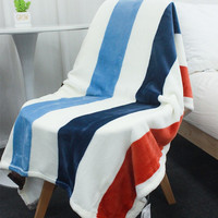 玉沙 毛毯被夏天空调被法兰绒单人宿舍学生珊瑚绒床单办公室午睡小毯子