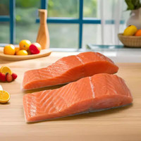缤鲜 三文鱼块 新鲜中段冷冻三文鱼排整条生鲜去骨去刺海鲜水产鱼类 鲜切三文鱼块净 1500g