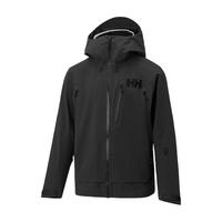 哈雷汉森【明星私服】HELLY HANSEN/HH 中国ODIN户外硬壳服奥丁冲锋衣 骑士黑—男 XL