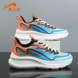 贵人鸟 休闲运动鞋男款跑步鞋 海蓝/桔