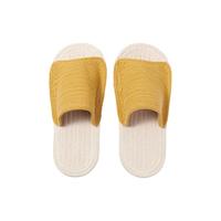 無印良品 MUJI（無印良品 ）男女通用 室内拖鞋 前开 男鞋女鞋 25年春季 JKAG2A5S 原色×暗黄色 26 cm/42码 (2.0)/L