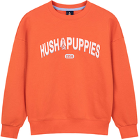 暇步士(Hush Puppies)童装儿童卫衣26春男童圆领套头衫女童上衣 骑士橙 130
