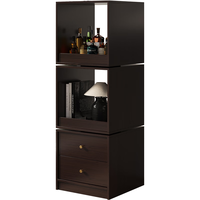 罗森（LUOSEN）实木书架旋转置物架储物柜书房卧室客厅