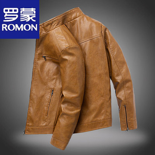 ROMON/罗蒙 头层牛皮 男士皮衣