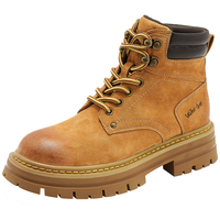 Walker Shop奥卡索马丁靴女工装靴户外休闲徒步登山鞋女大黄靴M145262土黄40