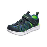 SKECHERS/斯凯奇 防滑 儿童运动凉鞋 男童/海军蓝色/柠檬色/NVLM 36