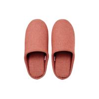 無印良品 MUJI（無印良品 ） 男女通用 棉平织 可水洗室内拖鞋 棉拖鞋 男鞋女鞋 深橙色 26 cm/L/42码(2.0)