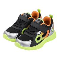 江博士春季男女童镂空透气儿童运动鞋 1-3岁宝宝学步鞋 舒适儿童鞋 黑/银 26 脚长约15.6-16.1