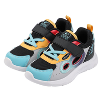 江博士春季男女童镂空透气儿童运动鞋 1-3岁宝宝学步鞋 舒适儿童鞋 黑/灰/蓝 26 脚长约15.6-16.1