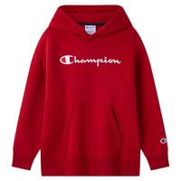 【加绒】Champion男女童红色本命年学院风连帽卫衣冬季