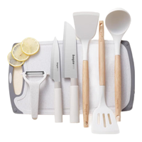 拜格菜刀家用不锈钢料理刀菜板套装厨师专用厨房切水果切片切肉刀具 刀具三件套+