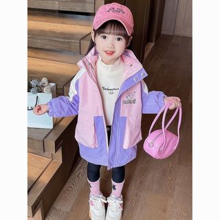 女童外套2025加厚童装春秋冬加绒防风中大童儿童二合一冲锋衣女童
