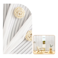 纱屋净（SWUJING）窗帘纱帘免打孔透光不透人客厅阳台飘窗幻影纱百叶纱2025高级轻奢 百叶纱【魔术贴粘贴款】 90cm*180cm 2片