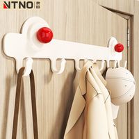 奈田免打孔门后挂钩免打孔墙上挂衣架壁挂无痕收纳架支架挂钩