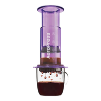 爱乐压（AEROPRESS）【新年】透明版便携式手压咖啡机浓缩冷萃手冲壶居家户外旅行 月光紫clear咖啡机（含50张滤纸）