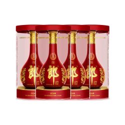 郎酒 红花郎十五 53%vol 酱香型白酒 500ml*4瓶