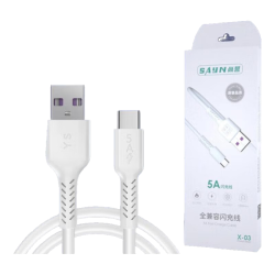 尚营 5A全兼容快充线 适用于安卓华为苹果小米 闪充手机快充数据线 X03（苹果 1米）