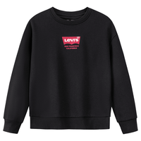 Levi's【新年马年】李维斯男童红色卫衣加绒儿童套头衫2026拜年过年衣服 黑美人 160 /