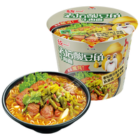 Uni-President/统一 酸豆角牛肉桶面 【清真】酸豆角牛肉面 12桶 箱装