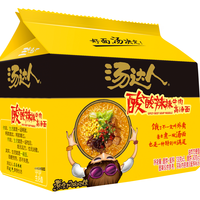 Uni-President统一 汤达人方便面五合一袋装日式拉面袋装速食 酸酸辣辣豚骨面5包