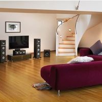 KEF Q500家庭影院高保真HIFI发烧同轴落地音箱响监听无源2.0家用 玫瑰木色