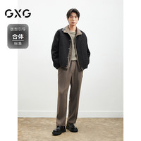 GXG 黑色翻领夹克