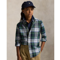 RALPH LAUREN 大童 棉质格纹牛津衬衫