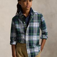 Plaid Cotton Oxford Shirt