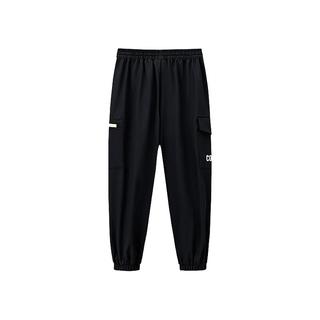 CONVERSE匡威 男童阔腿工装裤 正黑色 110/50
