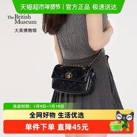 88VIP：大英博物馆 盖亚安德森猫系列 格纹时装翻盖包 女士斜挎包