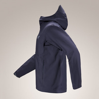 始祖鸟（ARC'TERYX）Gamma MX 男款防风防水冲锋衣保暖连帽软壳夹克 深蓝色 Black Sapphire XL