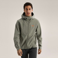 始祖鸟(ARC'TERYX)Gamma MX 男款防风防水冲锋衣保暖连帽软壳夹克 军绿色 Forage / Verve M