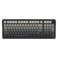 红龙 KS99客制化机械键盘键盘98键游戏键盘键盘无线平板键盘新年 渐变灰侧刻-薄柠轴