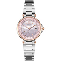 西铁城(CITIZEN)手表 女表光动能多局电波表自动对时 5年保修 新年 EC1011-62W