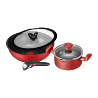 Tefal/特福 可拆卸可变烤盘 煎炒锅汤锅套装