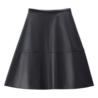 GIORDANO CONCEPTS 女士PU仿皮A字半身裙 12466010