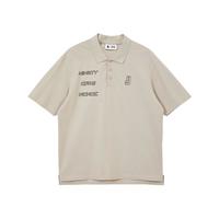 杰克·琼斯(JACK&JONES)夏季男士百搭简约舒适商务休闲宽松短袖衣服POLO衫男装223106 雾灰色 180/100A/L