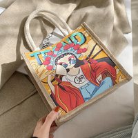 88VIP：ORANGE 京剧帆布手提袋 创意环保购物袋