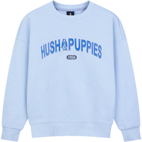 暇步士(Hush Puppies)童装儿童卫衣26春男童圆领套头衫女童上衣 雨釉蓝 120
