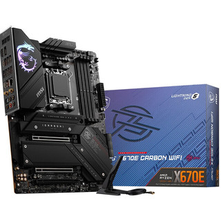 微星主板战斧导弹/暗黑/刀锋钛/Z790/Z890/x670/X870/intelCPU14700KF/AMD7800/9800X3D电脑台式机主板 微星 X670E CARBON WIFI