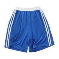 LULUIRON儿童夏季拉条速干中裤运动短裤篮球裤帅气潮服 彩蓝 120