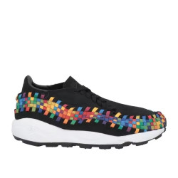 NIKE Air Footscape Woven男款编织休闲鞋 Rainbow黑彩虹配色