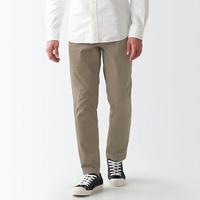 限尺码：無印良品 MUJI 男式 横竖弹力丝光斜纹修身裤