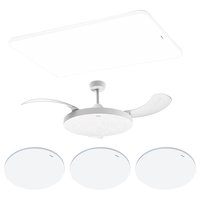 松下吸顶灯全光谱护眼客厅灯200W松畔三室二厅风扇灯套装